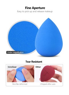 InnoGear InnoGear Makeup Sponge, 10 Pcs Makeup Sponges Blender Set Beauty Cosmetic Foundation Blending Applicator Puff, Flawless for Liquid Cream Powder (Multi colored)  - Image 2