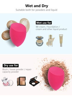 InnoGear InnoGear Makeup Sponge, 10 Pcs Makeup Sponges Blender Set Beauty Cosmetic Foundation Blending Applicator Puff, Flawless for Liquid Cream Powder (Multi colored)  - Image 4