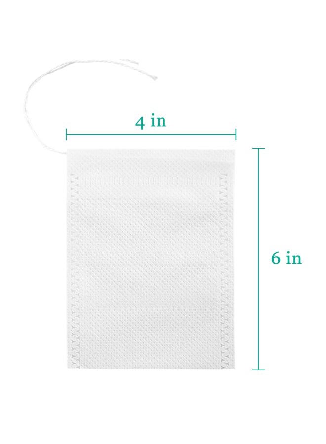 Yzurbu 200pcs Cold Brew Coffee Filter Bags, 4‘' x 6'' No Mess Disposable Filter Bag with Drawstring for Coffee Grounds & Ice Tea - Image 3