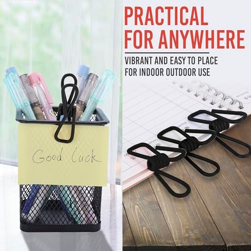 Riveda 30 Pack Black Chip Bag Clips for Food - PVC 2 Inch Coated Sealer for Sealing Food - Paper Holder, Clothesline Clip for Laundry Hanging, Kitchen Bags, Multipurpose Clothes Pins - Image 5