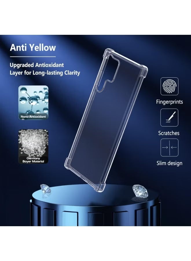 PROMASS Transparent Clear Case for Samsung Galaxy S23 Ultra – Shockproof TPU Bumper, Anti-Yellow, Slim Protective Cover - Image 3