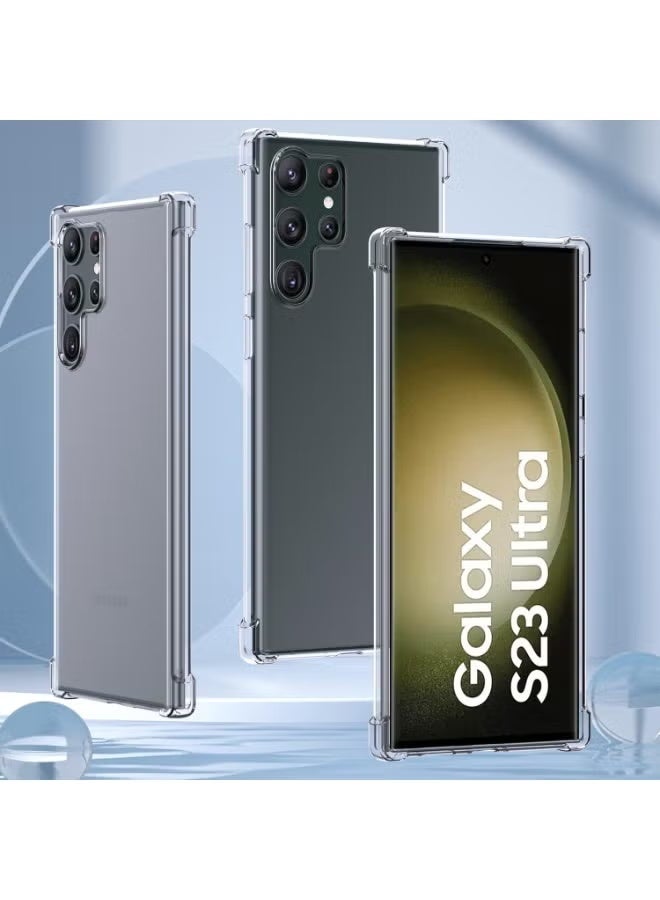 PROMASS Transparent Clear Case for Samsung Galaxy S23 Ultra – Shockproof TPU Bumper, Anti-Yellow, Slim Protective Cover - Image 2