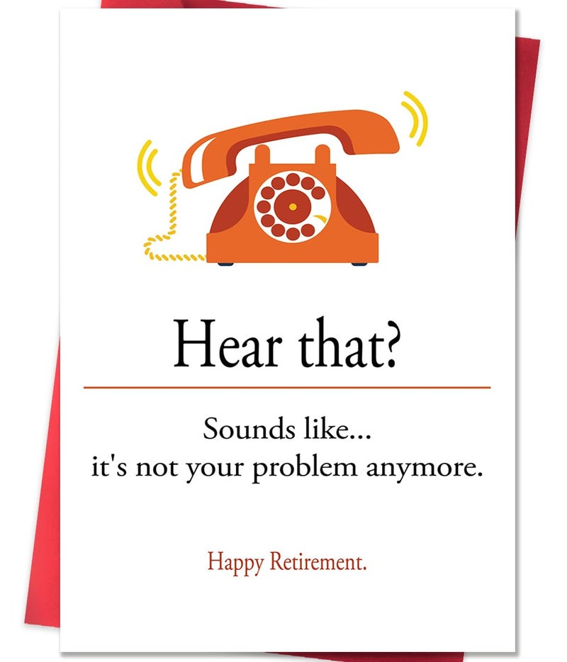 Beixian Funny Retirement Gifts for Women Men, Humor Retirement Leaving Card for Him Her Retired Friends Boss Teachers Nurses Dad Mom - Image 1