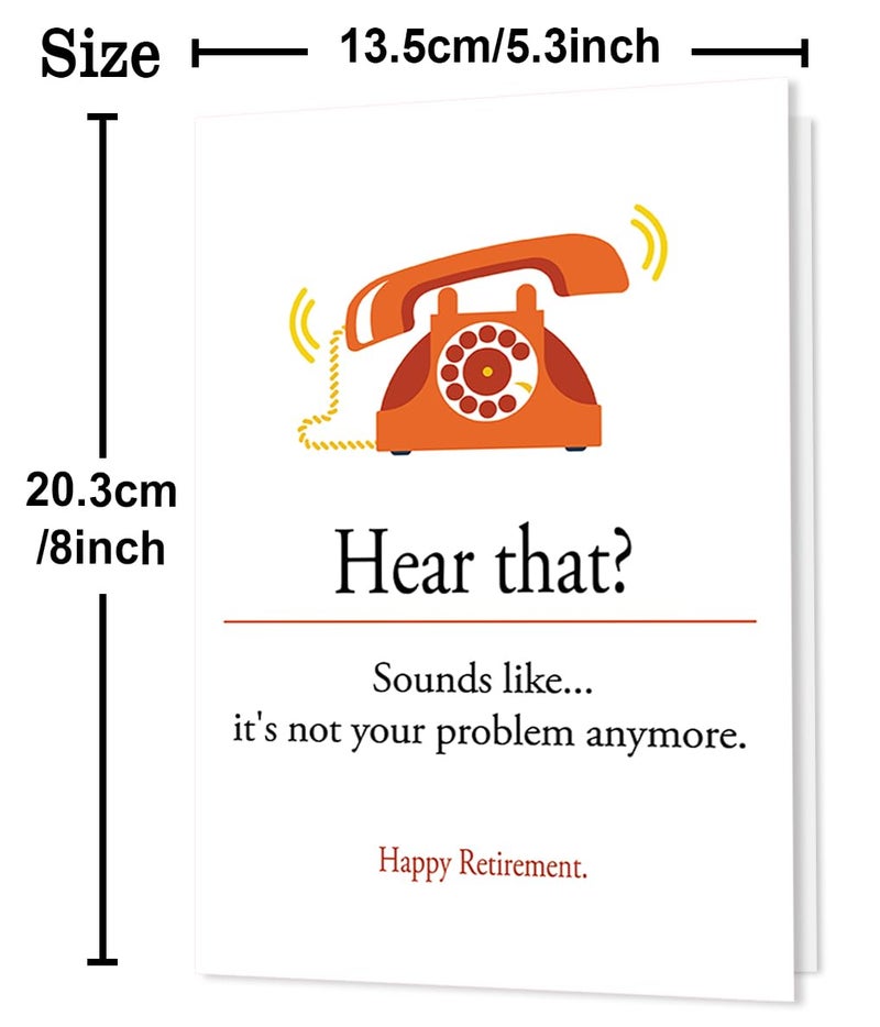 Beixian Funny Retirement Gifts for Women Men, Humor Retirement Leaving Card for Him Her Retired Friends Boss Teachers Nurses Dad Mom - Image 2