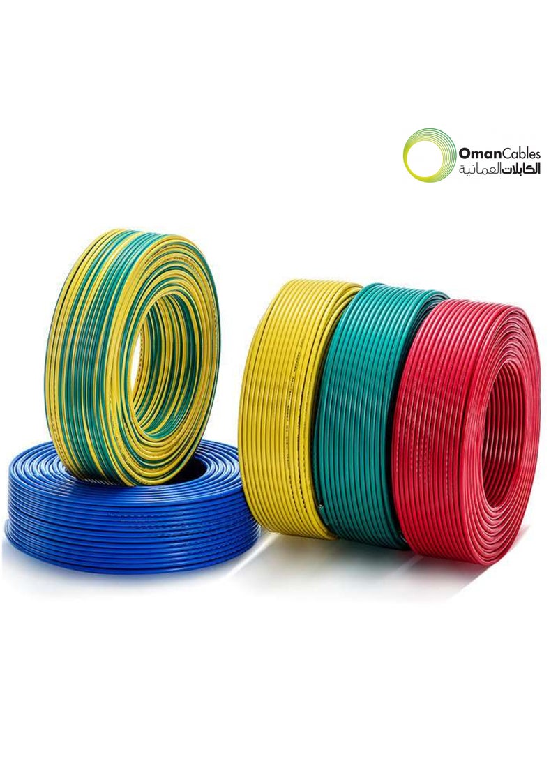 Oman Cables Single Core Copper Wire Low Smoke Zero Halogen (LSZH) Red Color 91.44 M (100 yards) Roll - 450/750V - Image 5