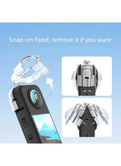 Generic AMagisn Amai Insta360 X3 Buckle Anti-fog Lens Protective Mirror Protective Cover Sports Camera Accessories-Color:Silicone Sleeve  - Image 4
