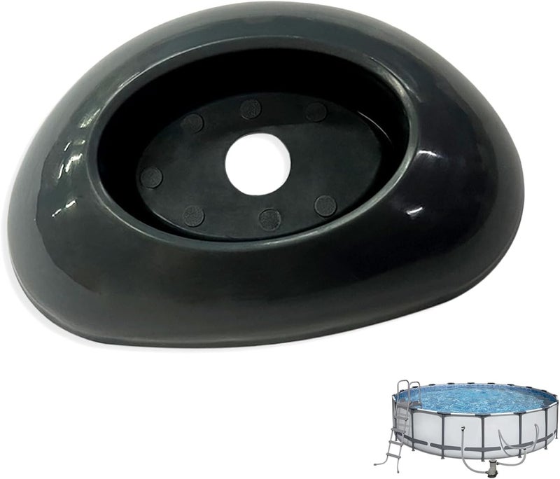EAYBOMC 1 Pcs Footing Leg Cap Above-Ground Pool Replacement for Bestway Steel Pro MAX & Power Steel 16Ft /18Ft x 48In Frame Pool, Bestway P61802 Footing Leg Cap Grey - Image 1