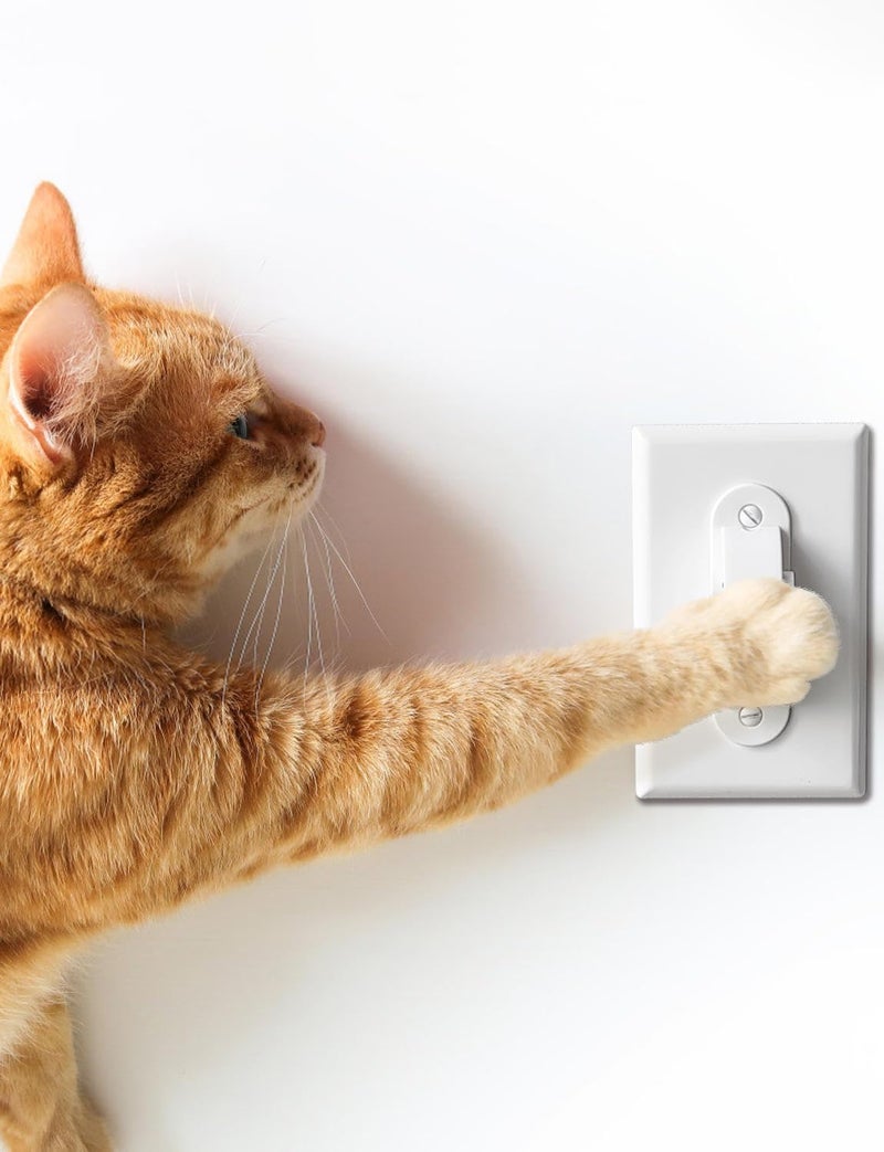 ILIVABLE Light Switch Guard, Childproof Fully Enclosed Light Switch Covers Protects Your Lights or Circuits from being Accidentally Turned On or Off by Children and Adults (White, 2 Pack) - Image 5