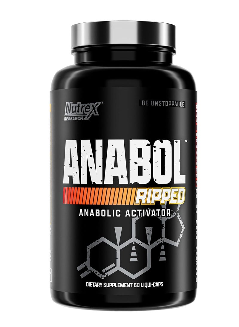 Nutrex Research Nutrex Anabol Ripped – 60 Caps Shredding & Muscle Builder Supplement | Activates Anabolism, Increases Lean Mass & Supports Faster Strength Gains  - Image 1