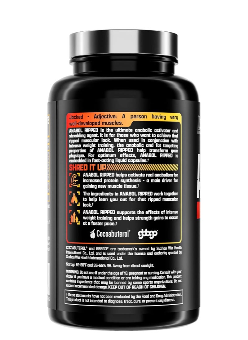 Nutrex Research Nutrex Anabol Ripped – 60 Caps Shredding & Muscle Builder Supplement | Activates Anabolism, Increases Lean Mass & Supports Faster Strength Gains  - Image 2