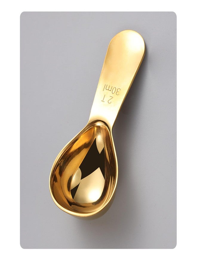 hobbyme 2Pcs Copper Coffee Scoop Stainless Steel Coffee Scoops 1 Coffee Tablespoons (15ML), Measuring 2 Tablespoons (30ml) Coffee Measuring Spoons for Tea, Sugar - Image 5