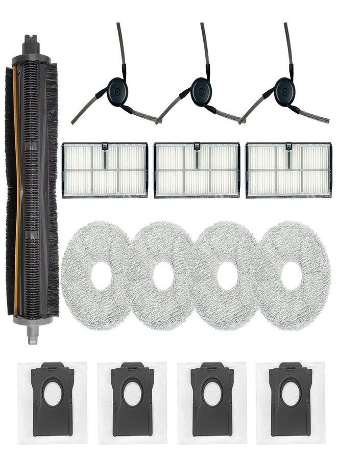 JoyBros Replacement Parts For Dreame X40 Ultra Complete L40 Ultra X40 Master MOVA P10 / P50 Pro Ultra Mop Pads X4; Dust bag X4; Filter HEPA X3;Tri-cut Main Brushe X1; Side Brushes X3 Accessories - Image 1