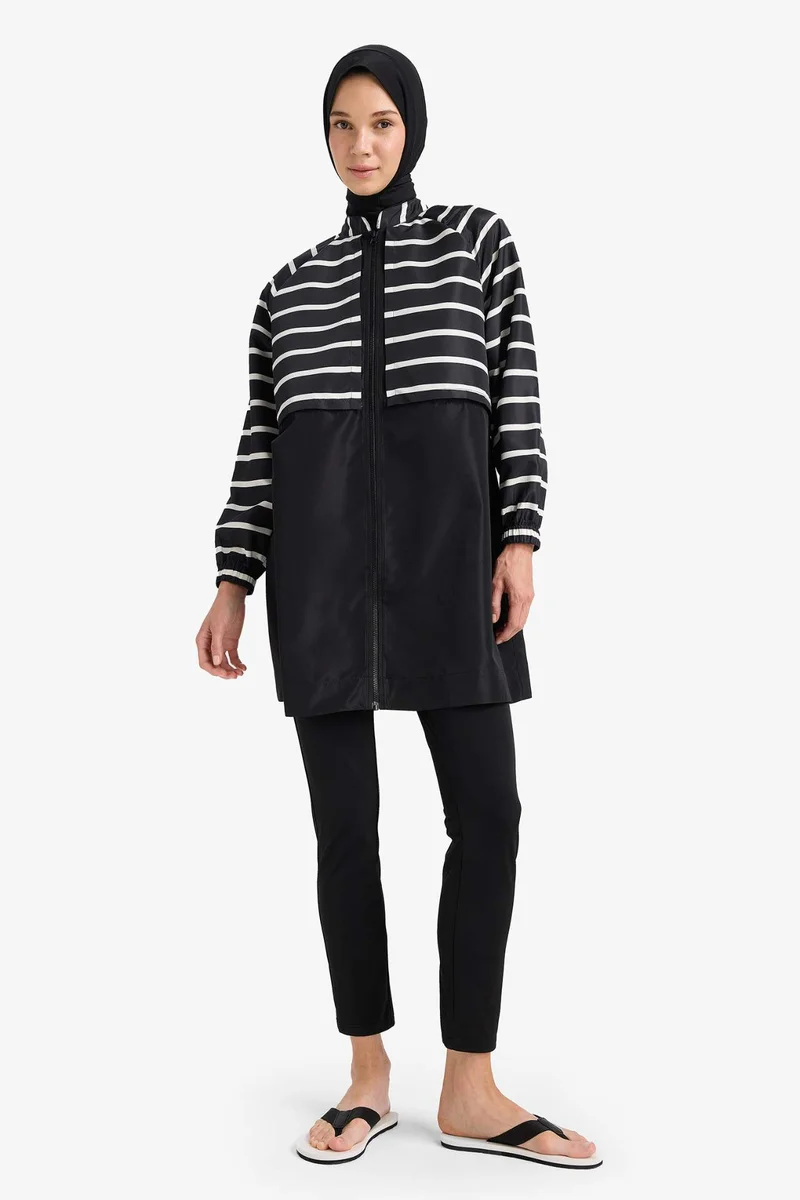 ديفاكتو Regular Fit Printed 4 piece Burkini