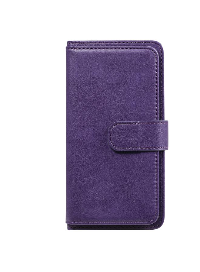 S-TOP Case For LG K92 Multifunctional Magnetic Copper Buckle Horizontal Flip Solid Color Leather Case with 10 Card Slots & Wallet & Holder & Photo Frame - Image 2