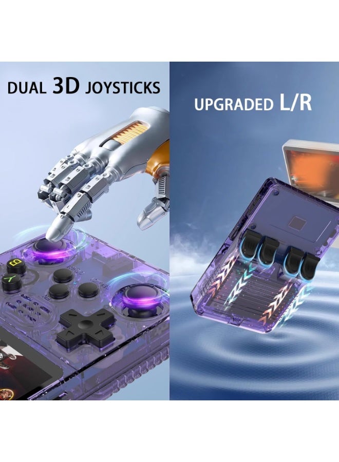 BlueFire R36S Retro Handheld Gaming Console 64GB – 30,000+ Preloaded Games, 3.5-inch IPS HD Screen, Linux Dual System, 3500mAh Battery, Portable Retro Game Console for Kids & Adults - Image 4