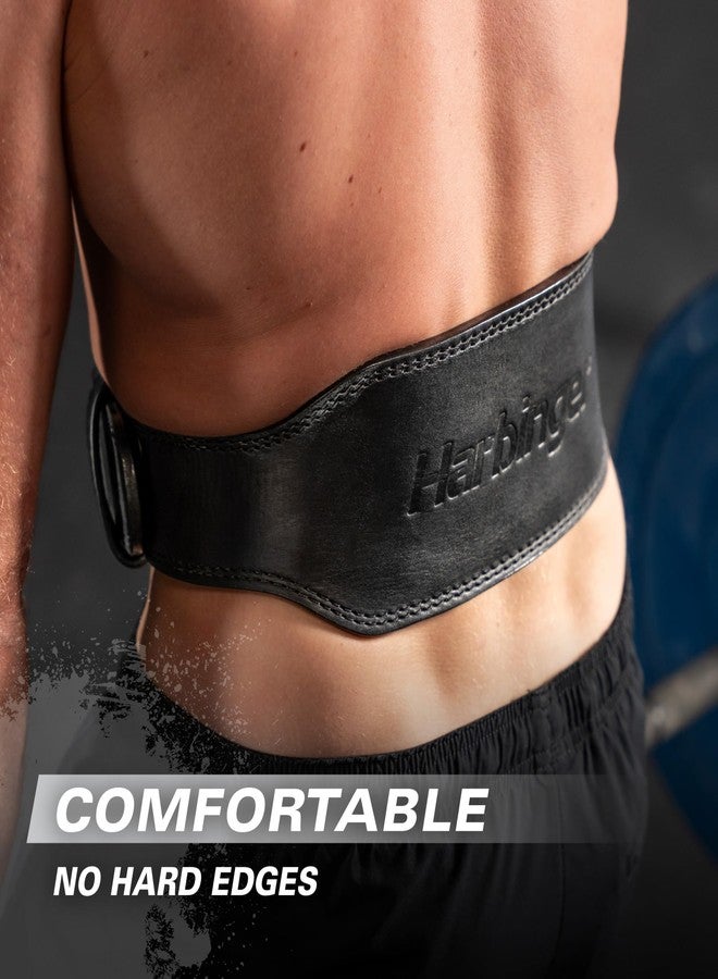 Harbinger 7mm Pro Leather Weightlifting Belt for Squats, Deadlifts, Powerlifting, and Olympic Lifts with Dual-Prong Buckle and Adjustable Fit, Large - Image 5