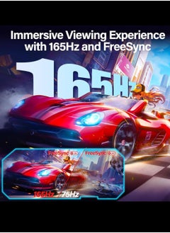 besrey  27 Inch Curved Gaming Monitor,QHD 2560 x 1440 Computer Monitor 165Hz,16:9 Wide HDR Display,FreeSync,1ms Response,2* HDMI & DisplayPort,Tilt Adjustable  - Image 2