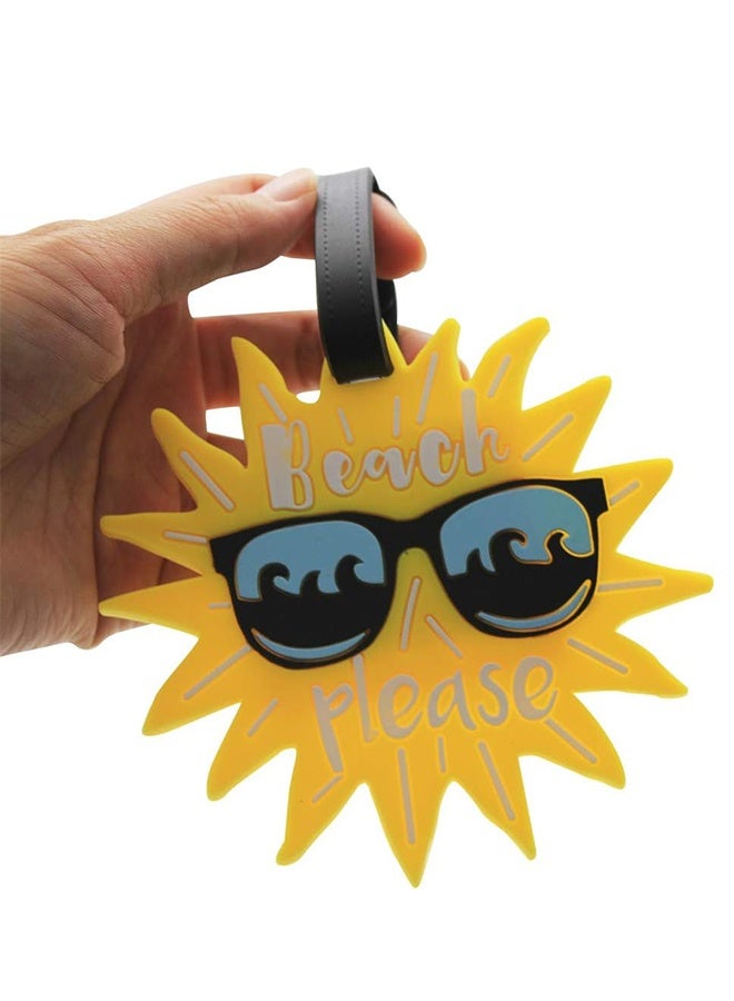 Sweet Life Cute Luggage Tags for Women Men, Summer Beach Bag Tags Unique Travel Baggage Tags Suitcase Identifier Labels, Set of 5 - Image 2