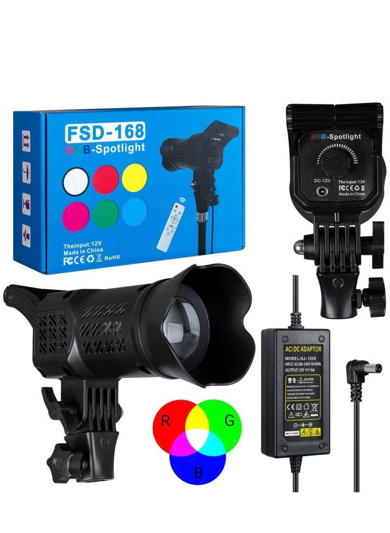 ار جي بي FSD-168 RGB إضاءة الاستوديو تعديل الألوان للتصوير الفوتوغرافي مع الحامل  - Image 1