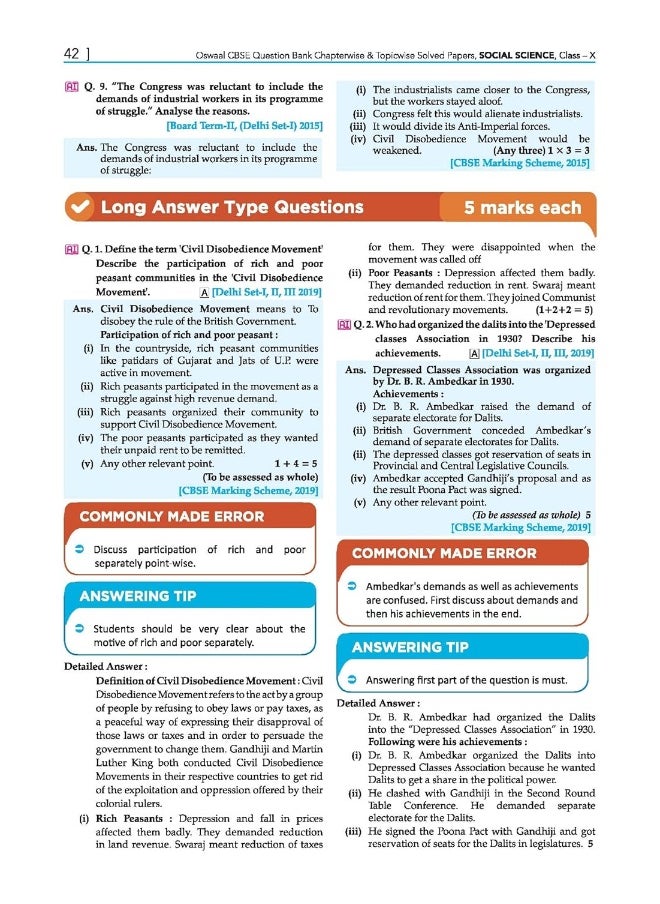 null - Oswaal CBSE Chapterwise & Topicwise Question Bank Class 10 Social Science Hardcover Book (For 2022-23 Exam) - Image 1
