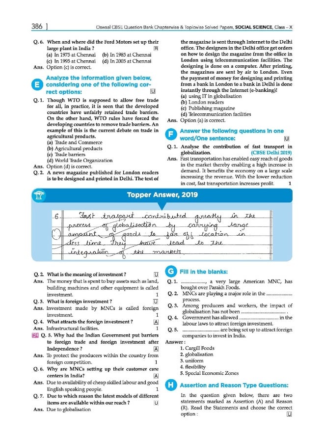 null - Oswaal CBSE Chapterwise & Topicwise Question Bank Class 10 Social Science Hardcover Book (For 2022-23 Exam) - Image 1
