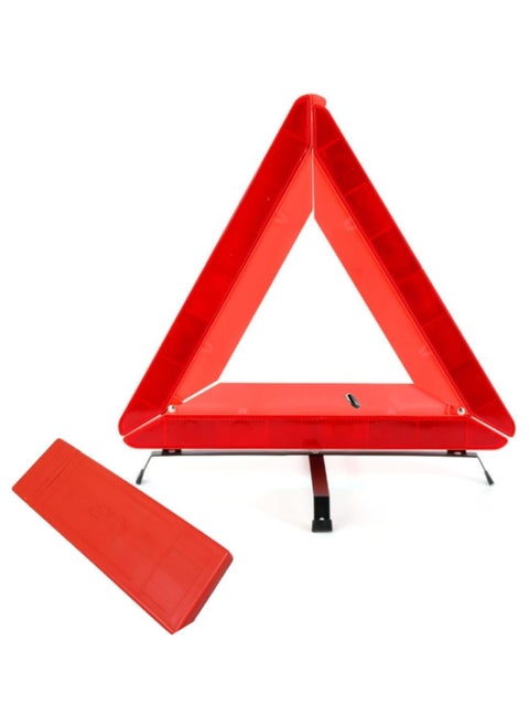 Emergency Warning Triangle, Warning Triangle for Roadside Breakdowns, Foldable Reflective Safety Sign with Storage Case, Red 1 Pack