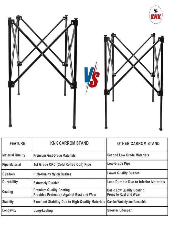 KNK Carrom Board Stand - Foldable, Height Adjustable, Professional Quality - Image 5