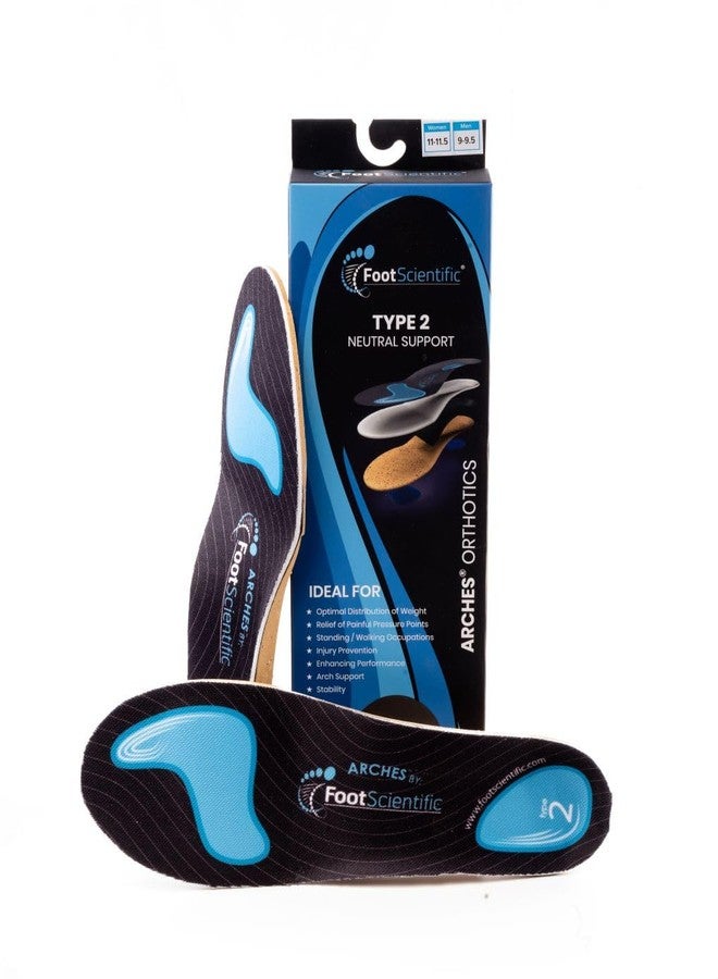 FootScientific Arches Insoles Type 2 - Neutral/All Types, Men’s Size 10-10.5 / Women’s Size 12-12.5 - Image 1