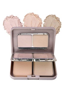 C.A.N.D.Y 3 In1 Powder Outstanding Nourish Compact Powder Instant Weightless Matte Finish Look Available In 3 Shades Incl. Mirror And Powder Puff Oil Control 27G (Shade 02)