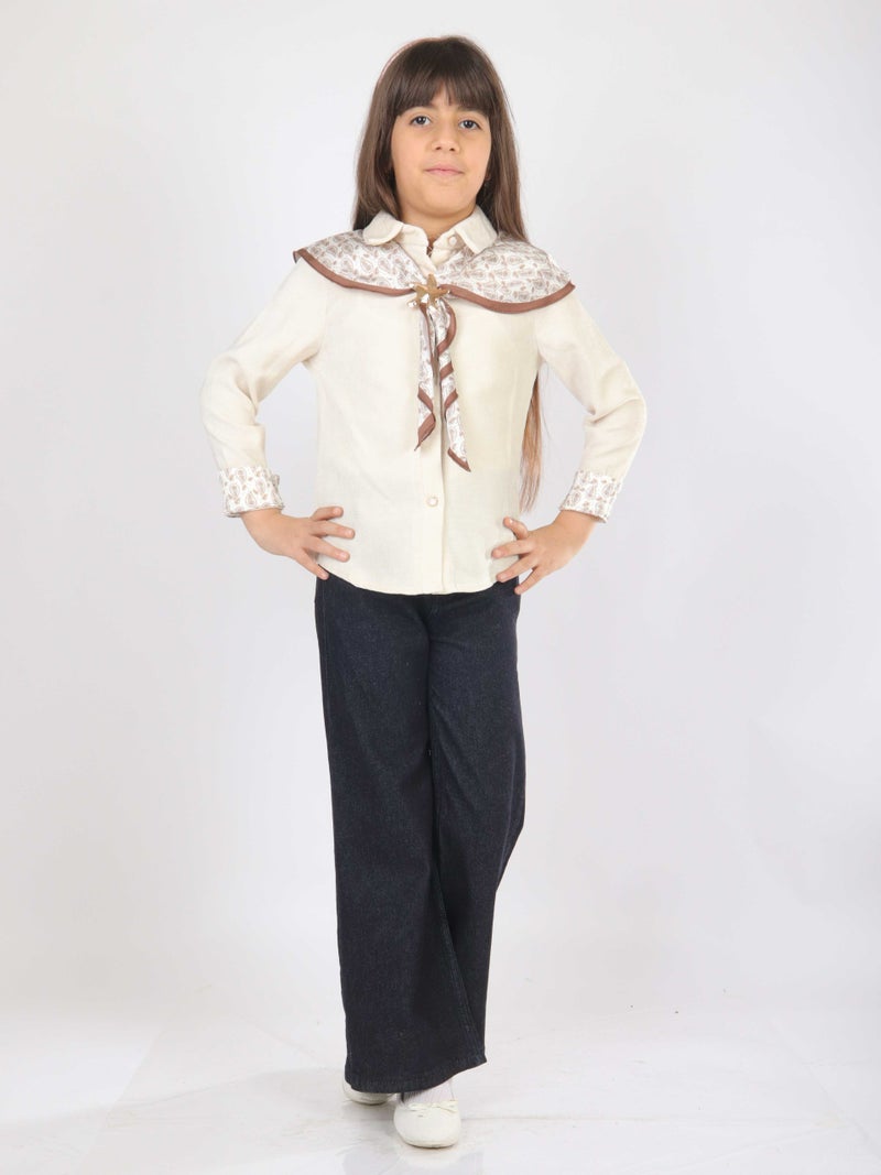 Hamada Tex Girls' three-piece clothing set for ages 7 to 14 years, 3904-4904 - Image 4