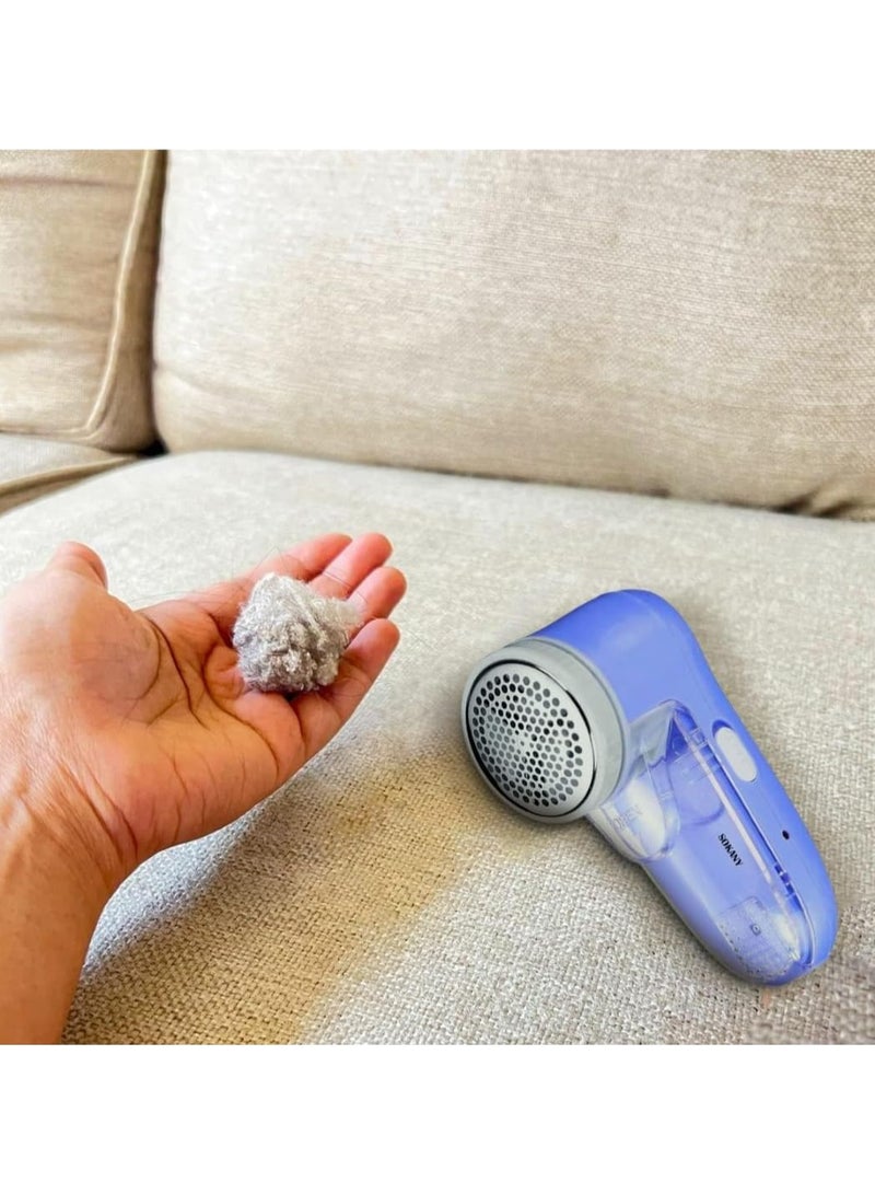 sokany Electric Rechargeable Lint Remover Blue 18x11cm - Image 3