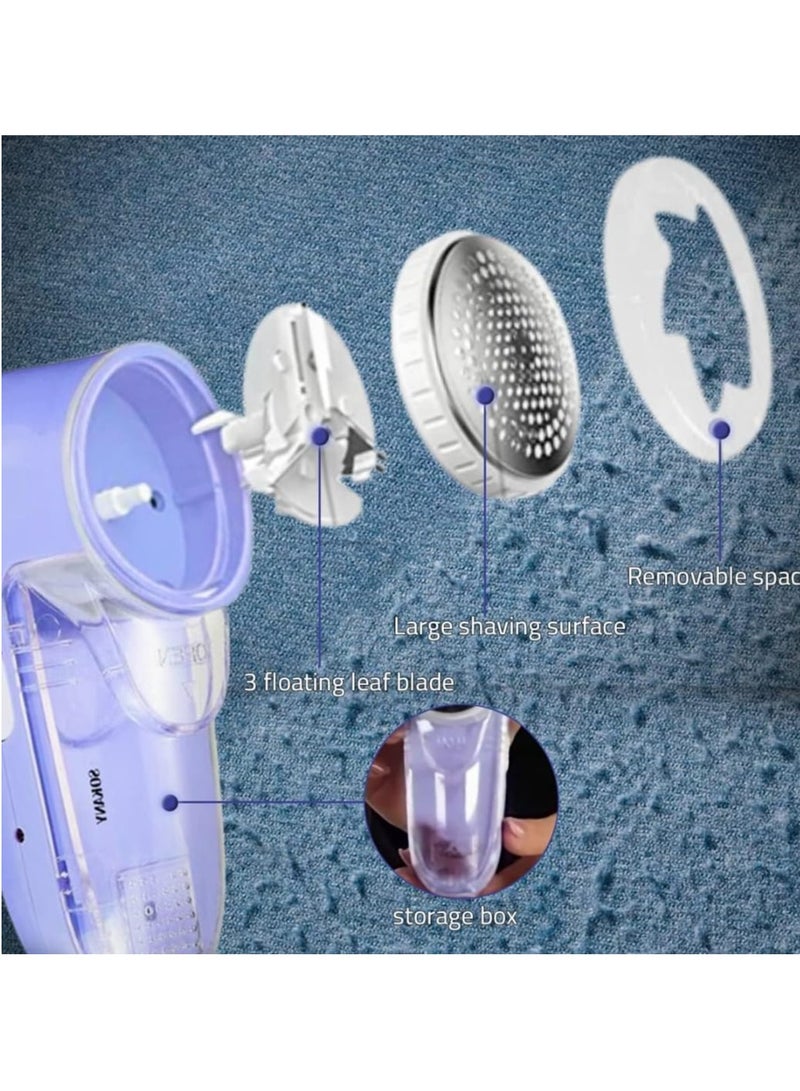 sokany Electric Rechargeable Lint Remover Blue 18x11cm - Image 2