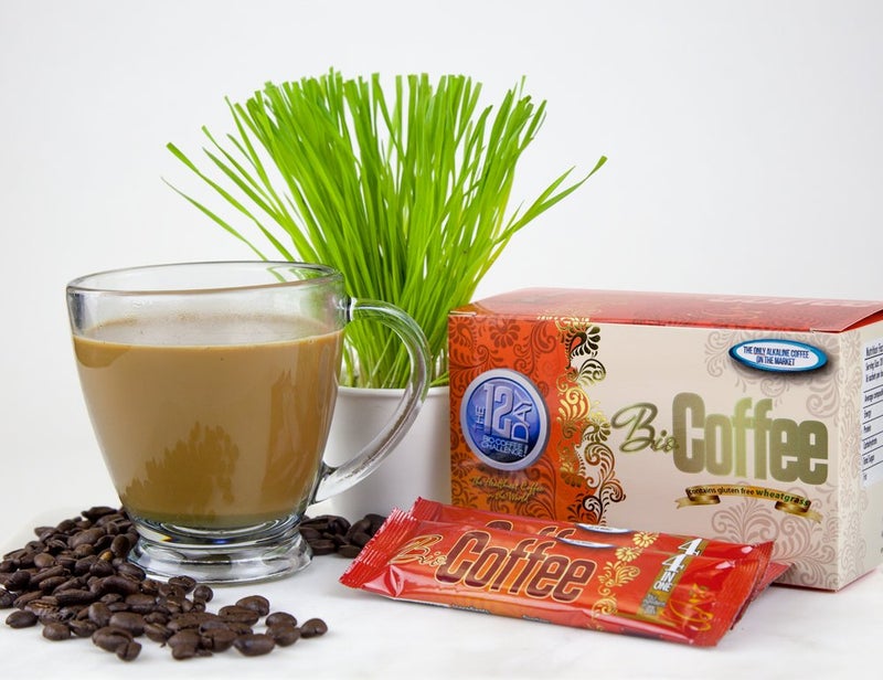 Bio Coffee- NEW! - First Organic Instant Non-dairy Alkaline Coffee (12 Sachet Box) - Image 5
