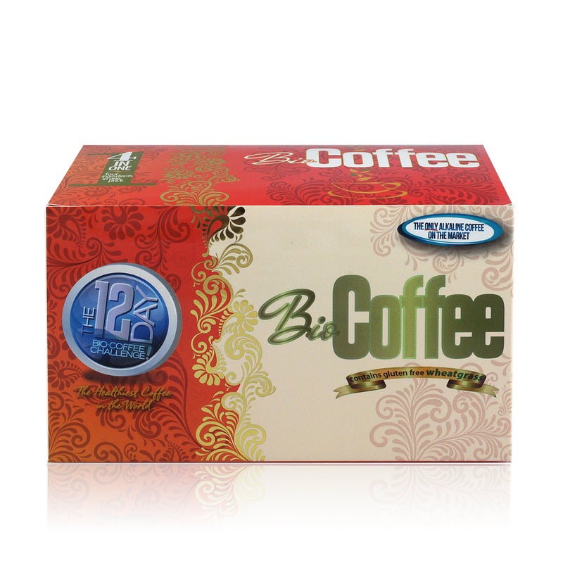 Bio Coffee- NEW! - First Organic Instant Non-dairy Alkaline Coffee (12 Sachet Box) - Image 4