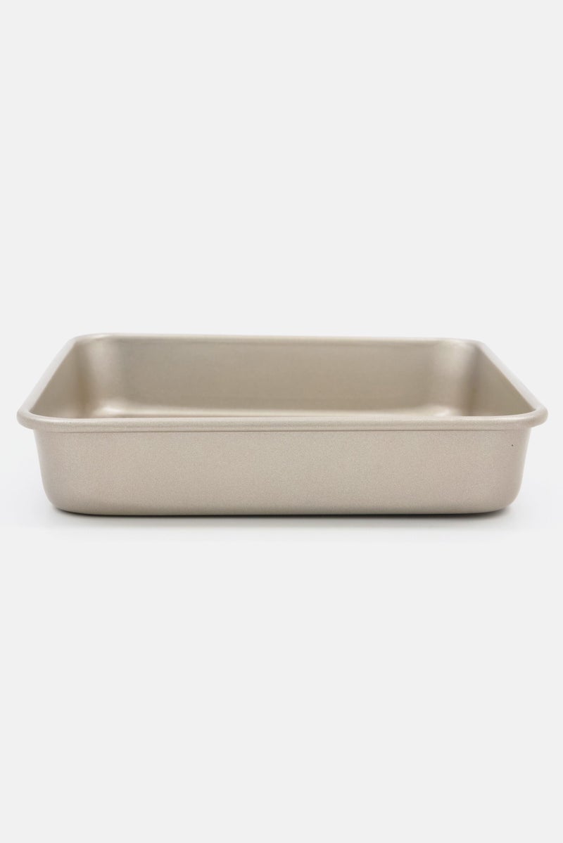 Bombay Nonstick Square Cake Pan 25 L X 6 H X 23 W cm, Gold - Image 1