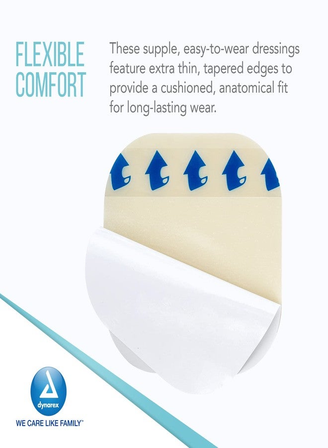 Dynarex DynaDerm Hydrocolloid Dressings, Sterile Moist Bandages Used for All Kinds of Wounds, 4" x 4", X-Thin & Latex-Free, Peel-Down Patches - 2 Boxes of 10 Dressings (Packaging May Vary) - Image 4
