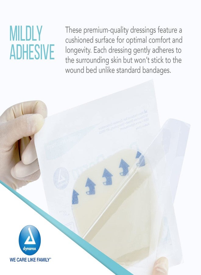 Dynarex DynaDerm Hydrocolloid Dressings, Sterile Moist Bandages Used for All Kinds of Wounds, 4" x 4", X-Thin & Latex-Free, Peel-Down Patches - 2 Boxes of 10 Dressings (Packaging May Vary) - Image 5