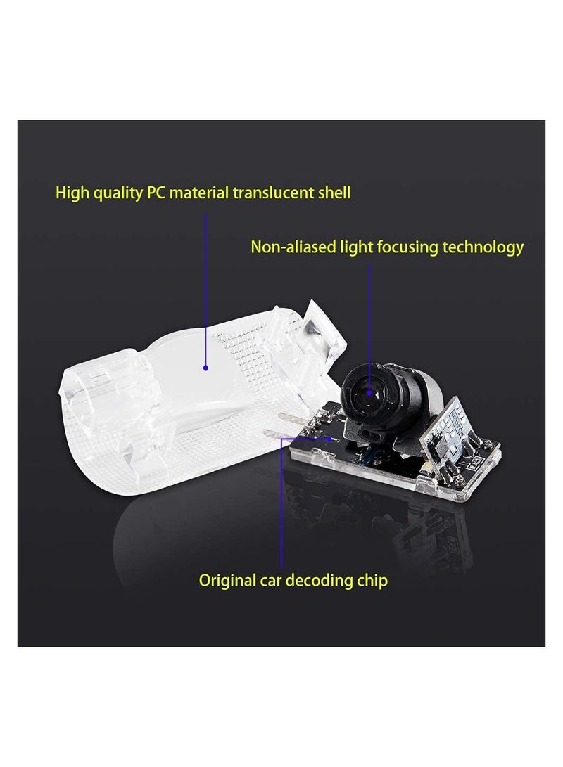 4 Pack LED Car Door Logo Light Projector for Lexus, Welcome Laser Lights Car Door Courtesy Lights 3D Logo Door Lights White LED Projector Lamps for RXESGXLSLXISGSRCUX Series Lexus Door Light - Image 4