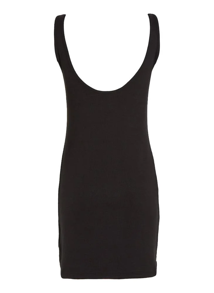 Calvin Klein Jeans Badge Rib Strappy Dress