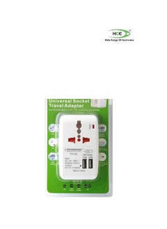 HCE Travel Adapter 13A With 4 USB Sockets Black Tta 394USB4B 