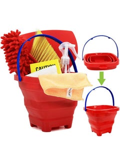 Click N' Play Pretend Play Housekeeping Kids Cleaning Set For Toddlers, Includes Broom, Dustpan, Duster, Mop, Collapsible Bucket Sponge, & More (Set Of 10)  - Image 5