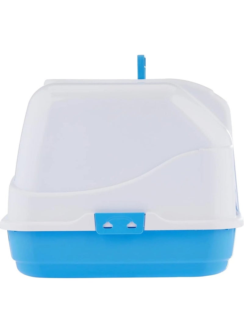 IMAC Privacy Pod–Covered Cat Toilet for Hygiene & Comfort-50x40x40 cm (Blue) - Image 5