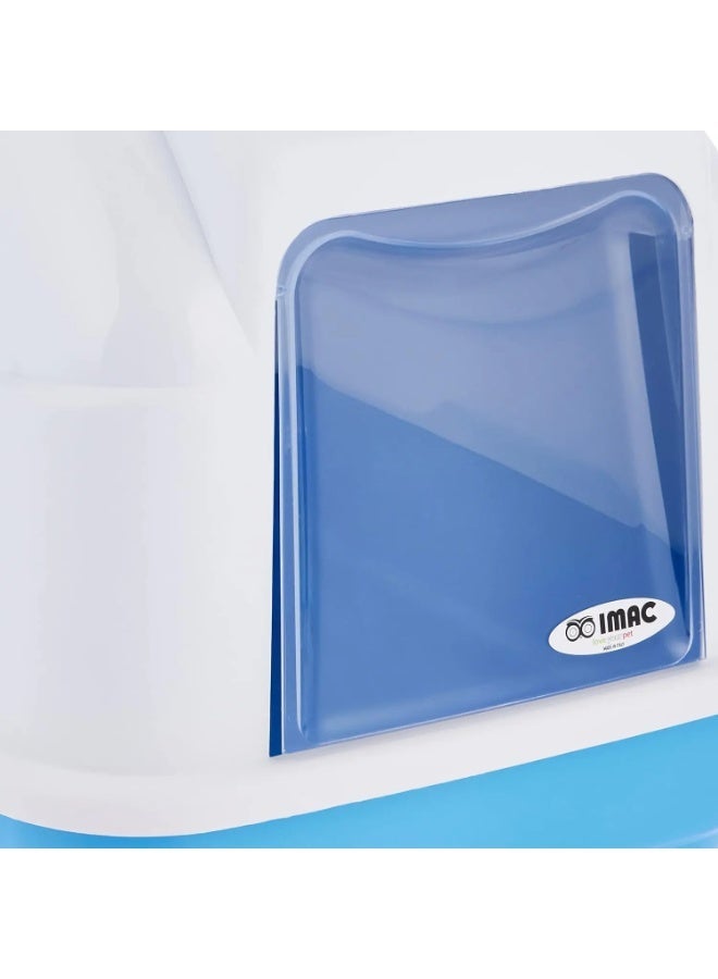 IMAC Privacy Pod–Covered Cat Toilet for Hygiene & Comfort-50x40x40 cm (Blue) - Image 3