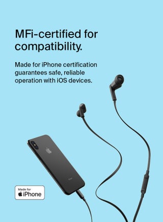 Belkin Soundform Headphones With Lightning Connector, Mfi Certified In-Ear Earphones Headset With Microphone, Earbuds With Water & Sweat Resistant For Iphone 13, Iphone 12 And More - Black Black - view 5