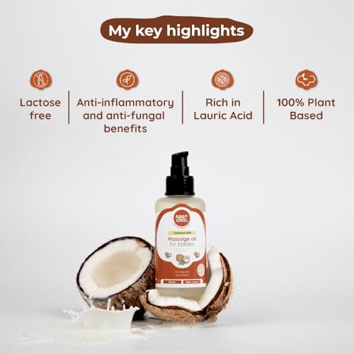 Root and Soil Baby Massage Oil (Classic) | Fresh Coconut Milk | New Born & Infant Friendly | | No Preservatives | Massage Oil | 100% Organic & Enriched with Antioxidants | 100 ml - Image 5