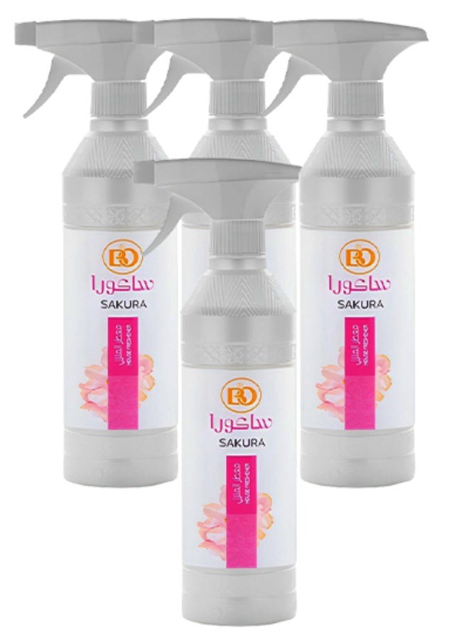 Banafa 4 Pieces Sakura House Freshener 500ml - Image 1