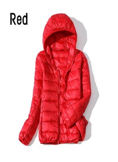 Women Autumn White Duck Down Jacket Coat Windproof Hooded Warm Casual Winter M-5XL