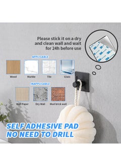 Generic 5PC Stainless Steel Bathroom Accessories No Drilling Installation & Large Load-Bearing Wall Hooks Towel Bar + Toilet Paper Holder + Towel Hooks Durable & Rust-Proof Towel Racks Multi-Purpose Bathroom Hardware for Bathroom, Laundry Room, Balcony, Living Room  - Image 4