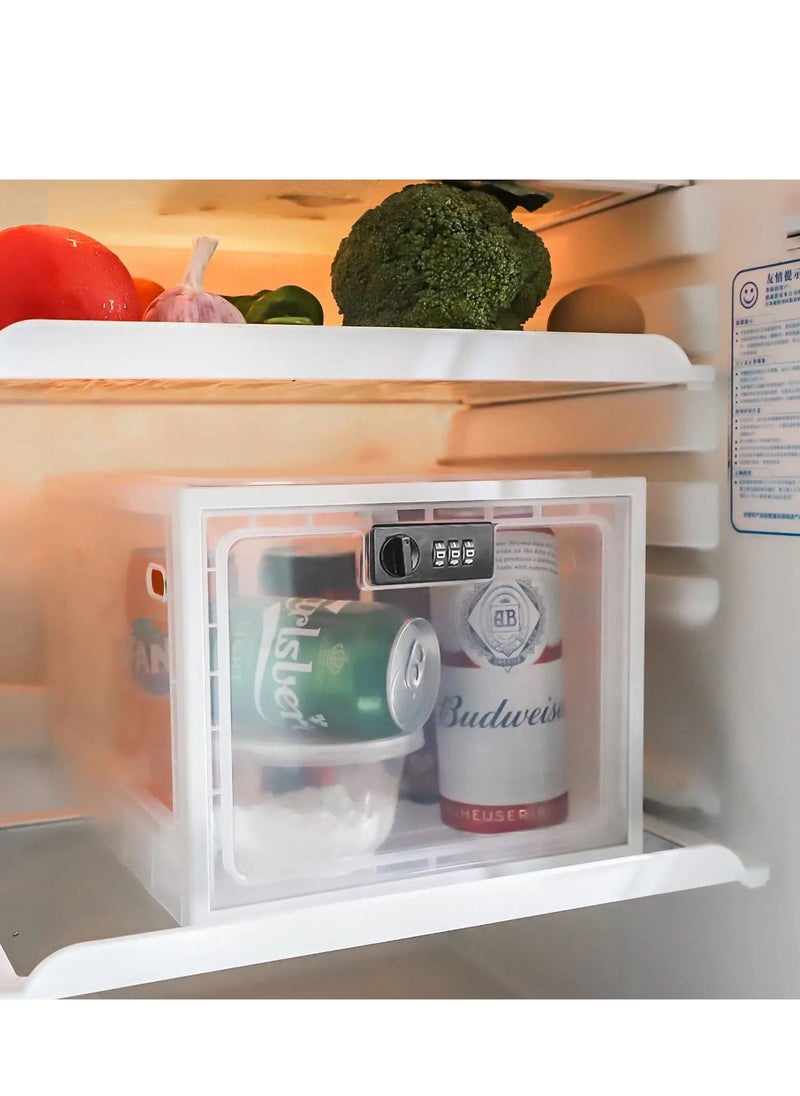 MOCOM - Premium Clear Locking Box, Secure Storage Solution for Medicines, Snacks, Electronics & More! Stackable, Easy Access, BPA-Free, 4.7 Gallon Capacity, Breathable Design - Image 1