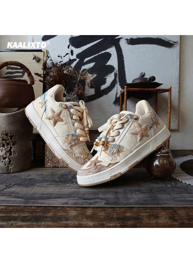 Kaalixto Kaalixto Zhengzhou Limited Edition Canvas Shoes New Chinese Style Design Star Shoes Unisex Couple Shoes Qingming Riverside Scene Size 38 - Image 4